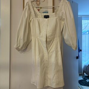 White Button Down Dress